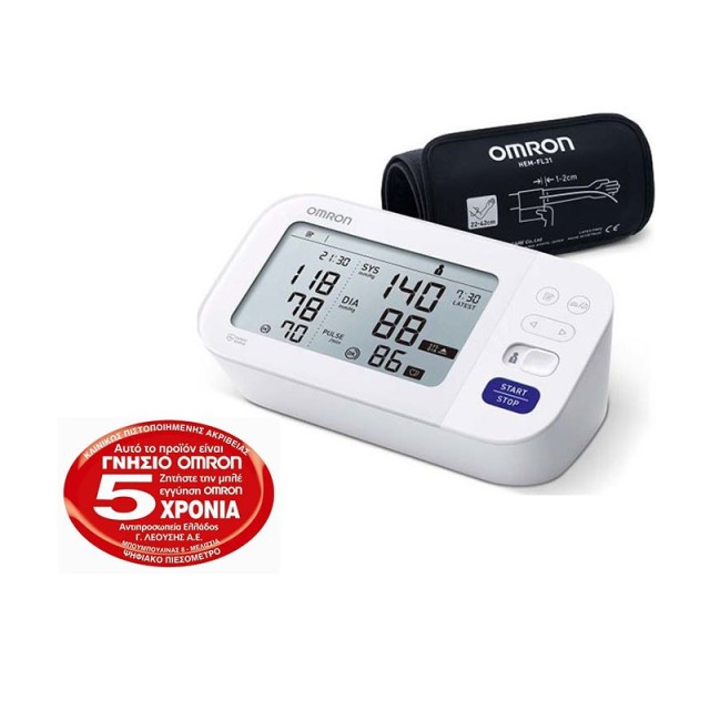 Omron M6 Comfort HEM-7360-E Υπεραυτόματο Πιεσόμετρο Μπράτσου με Τεχνολογία Afib