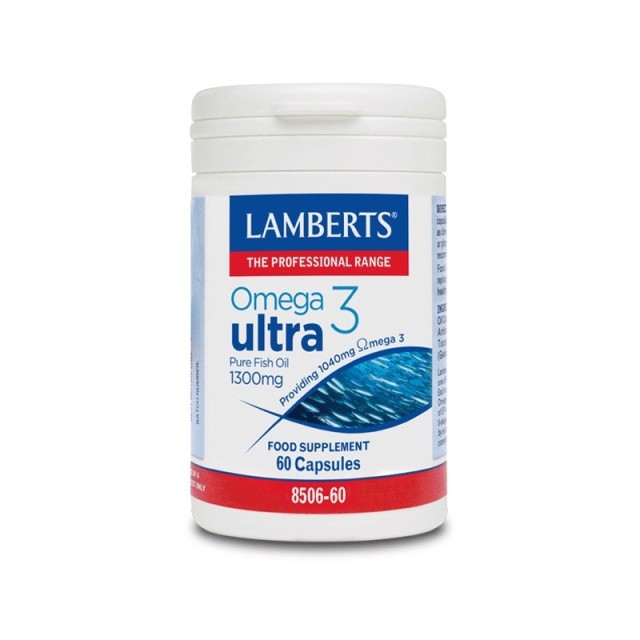 Lamberts Omega 3 Ultra 1300mg Συμπυκνωμένο Ιχθυέλαιο 60Caps