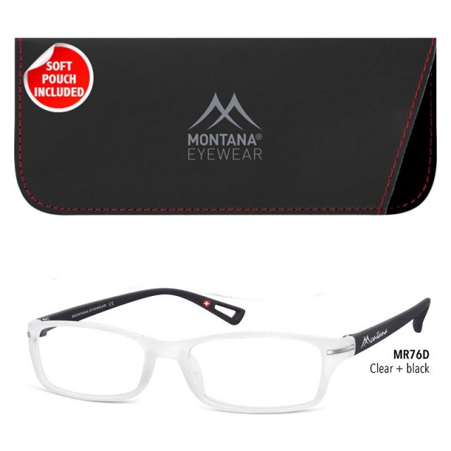 Montana Eyewear MR76D Γυαλιά Πρεσβυωπίας +1.50 Βαθμών, Χρωματος Άσπρο-Μαύρο Ματ