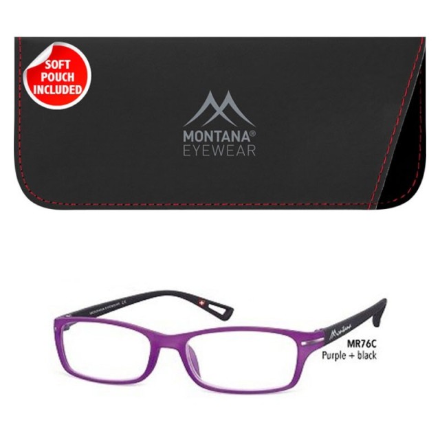 Montana Eyewear MR76C Γυαλιά Πρεσβυωπίας +2.50 Βαθμών, Χρωματος Μωβ-Μαύρο Ματ