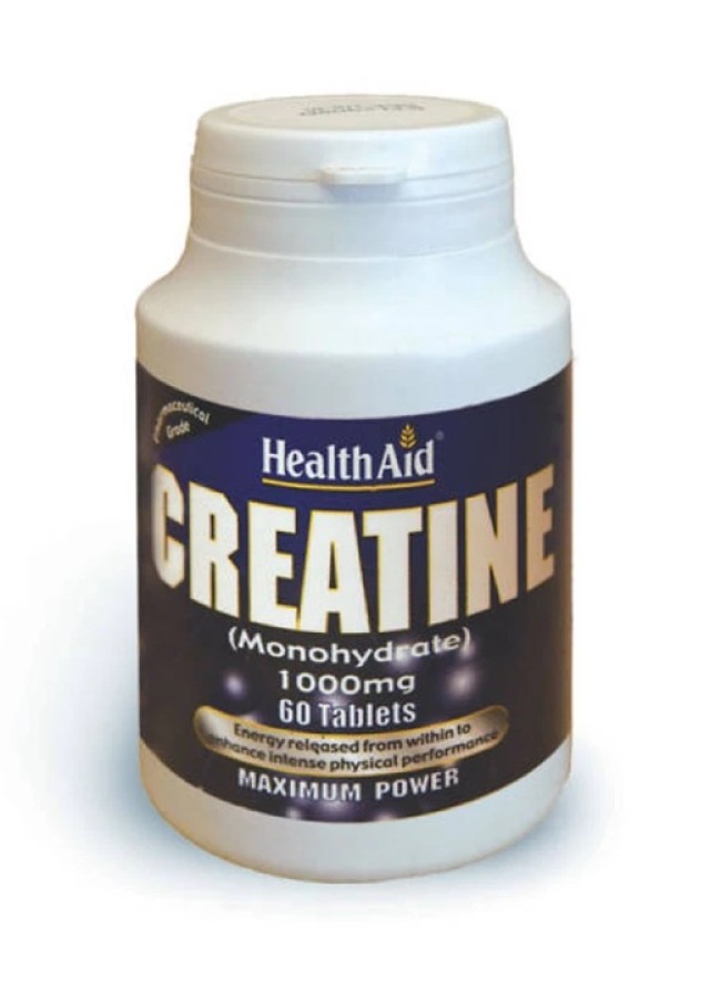 Health Aid Creatine Monohydrate Μονοϋδρική Κρεατίνη 1000mg 60tabs