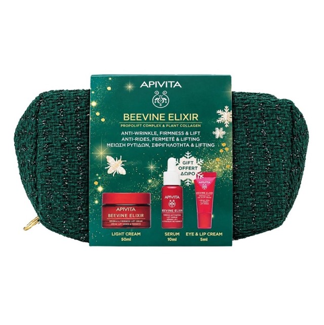 Apivita Promo Beevine Elixir Αντιρυτιδική Κρέμα για Σύσφιξη & Lifting Ελαφριάς Υφής 50ml & Δώρο Ορός 10ml & Κρέμα Ματιών & Χειλιών 5ml