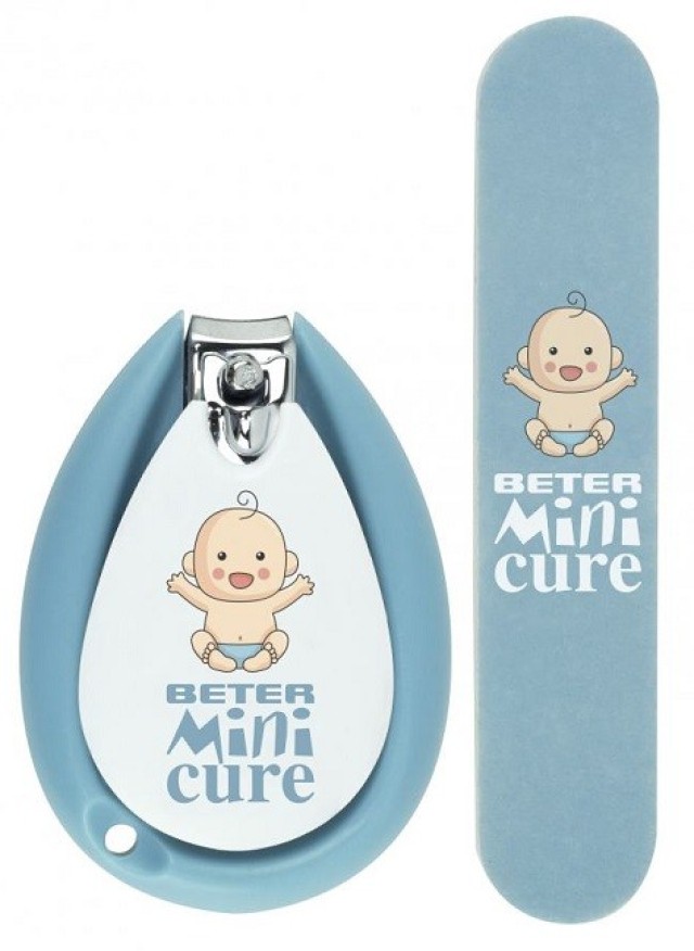 Beter Mini Cure Σετ Νυχοκόπτης & Λίμα για Μωρά Μπλε