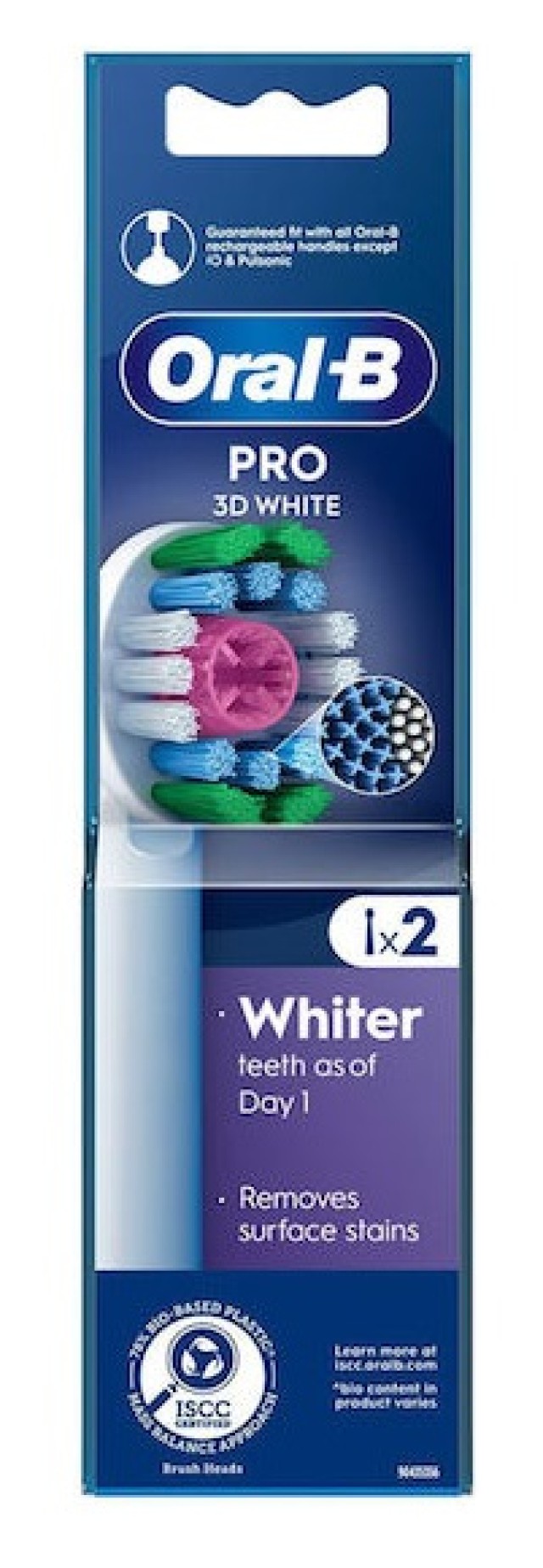 Oral B Pro 3d White Clean Ανταλλακτικές Κεφαλές Για Ηλεκτρική Οδοντόβουρτσα 2τμχ