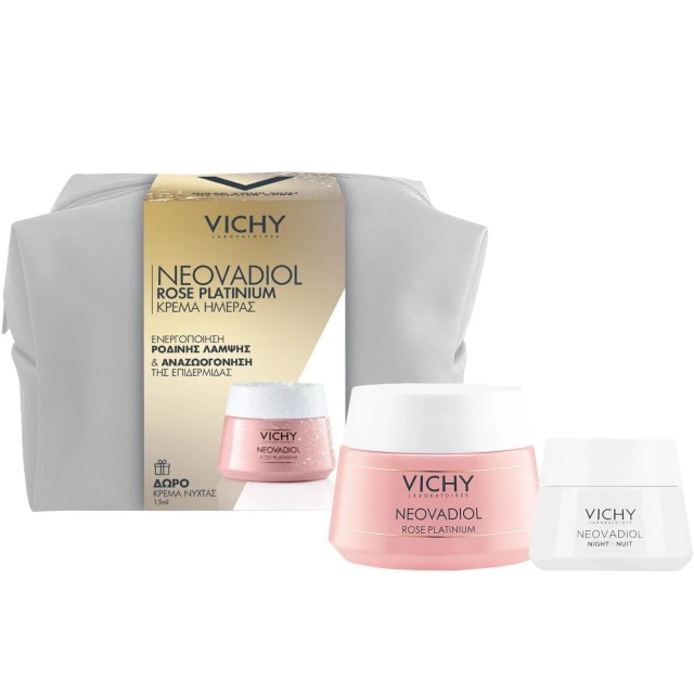 Vichy Promo Neovadiol Rose Platinium Αντιρυτιδική Κρέμα Ημέρας για Ώριμες & Θαμπές Επιδερμίδες 50ml+ δώρο Κρέμα Νύχτας 15ml