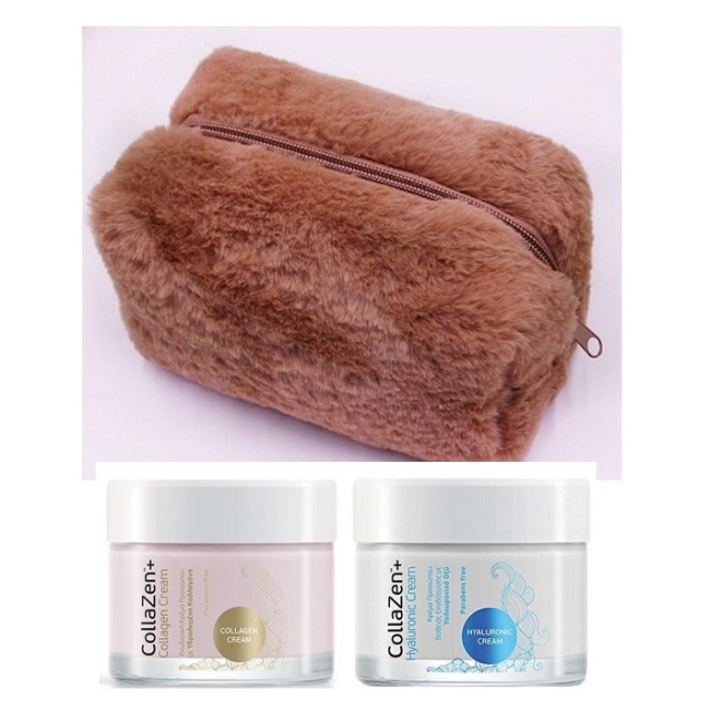 Collazen Promo Beautiful Set Collagen Cream 50ml & Hyaluronic Cream 50ml & Δώρο νεσεσέρ