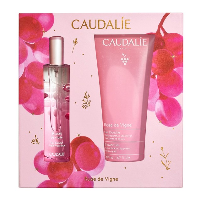 Caudalie Gift Set Rose De Vigne Fresh Fragrance Γυναικείο Άρωμα 50ml & ΔΩΡΟ Shower Gel Αφρόλουτρο Σώματος 200ml