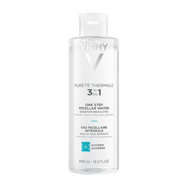 Vichy Purete Thermale 3in1 One Step Micellar Water Καθαριστικό Νερό Ντεμακιγιάζ για Ευαίσθητη Επιδερμίδα 400ml