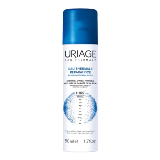 Uriage Eau Thermale Ιαματικό Νερό Uriage με Ενυδατικές, Καταπραϋντικές & Προστατευτικές Ιδιότητες 50ml