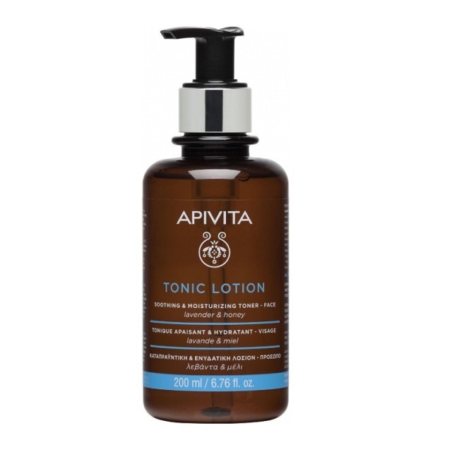 Apivita Tonic Lotion Soothing & Moisturizing Toner Καταπραϋντική & Ενυδατική Λοσιόν με Μέλι & Λεβάντα 200ml