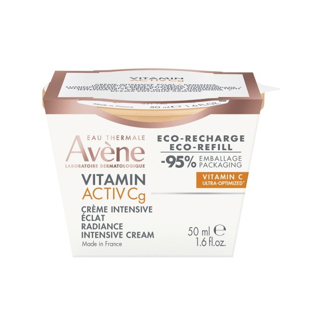 Avene Vitamin Activ Cg Refill Κρέμα Προσώπου Ημέρας για Λάμψη με Υαλουρονικό Οξύ & Βιταμίνη C (Ανταλλακτικό) 50ml