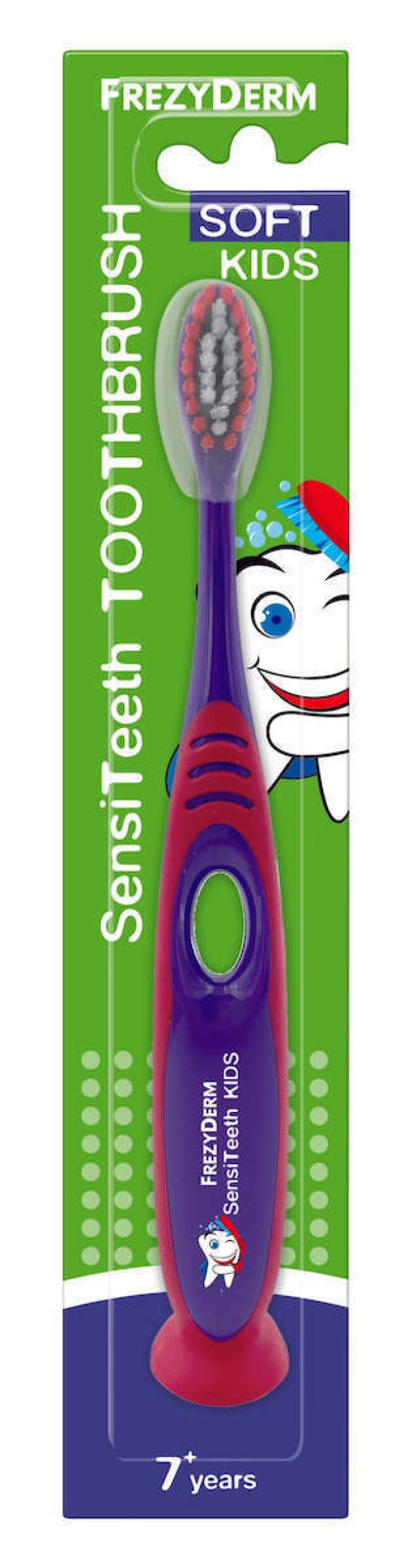 Frezyderm Sensiteeth Kids Toothbrush Soft Μαλακή Οδοντόβουρτσα για 7+ Eτών Μωβ 1τμχ