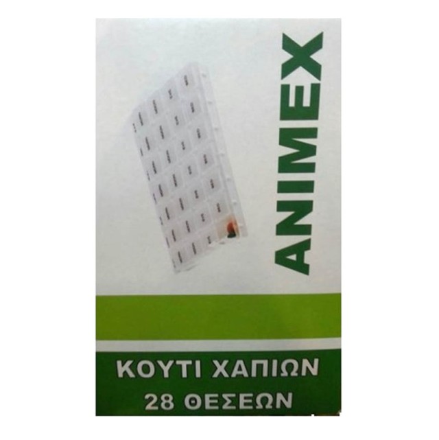 Animex Εβδομαδιαία Θήκη Χαπιών με 28 Θέσεις