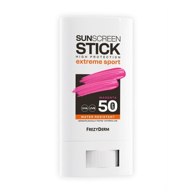 Frezyderm Sun Screen Stick Extreme Sport SPF50 Magenta Αντηλιακό Stick Προσώπου και Σώματος με Χρώμα 20ml