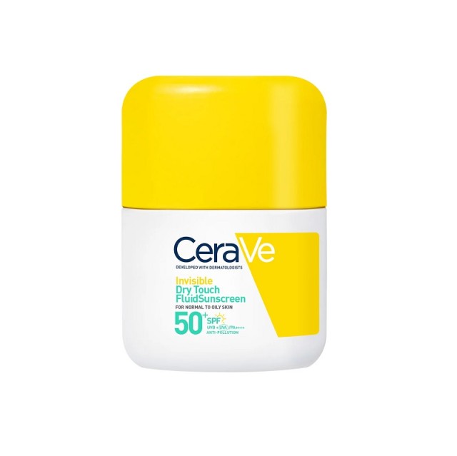 CeraVe Invisible Dry Touch Fluid Sunscreen spf50 Αντηλιακό Προσώπου για Κανονική έως Λιπαρή Επιδερμίδα 50ml