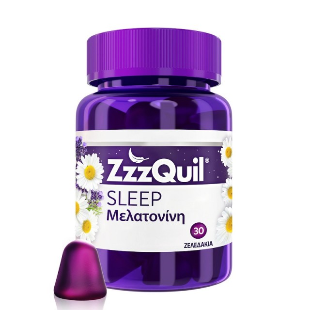 ZzzQuil Sleep Συμπλήρωμα Διατροφής με Μελατονίνη Με Γεύση Φρούτα Του Δάσους 30 ζελεδάκια
