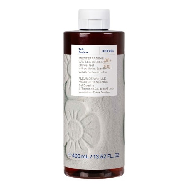 Korres Body Cleanser Αφρόλουτρο Άνθη Βανίλιας 400ml