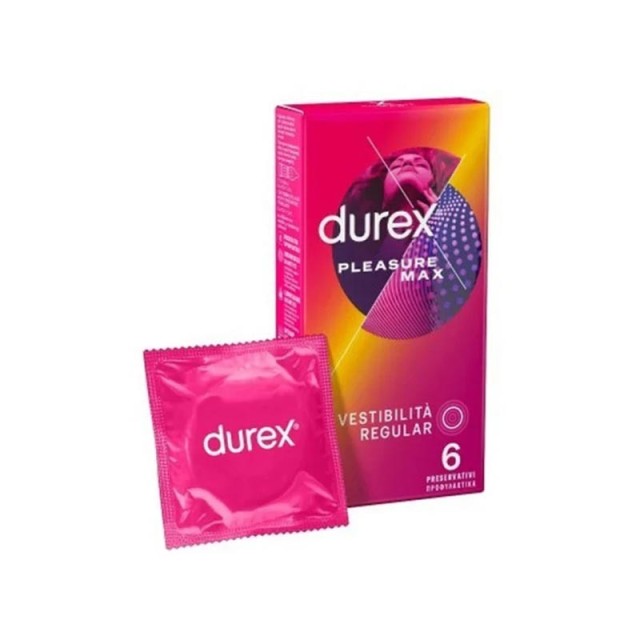 Durex Pleasuremax Προφυλακτικά με Ραβδώσεις & Κουκκίδες 6τμχ