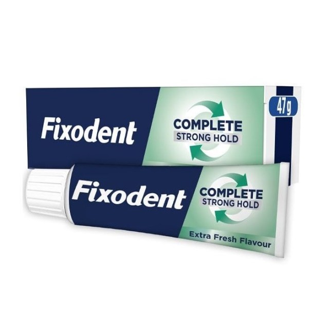 Fixodent Complete Strong Hold Extra Fresh Flavor Στερεωτική Κρέμα Τεχνητής Οδοντοστοιχίας με Γεύση Μέντας 47gr