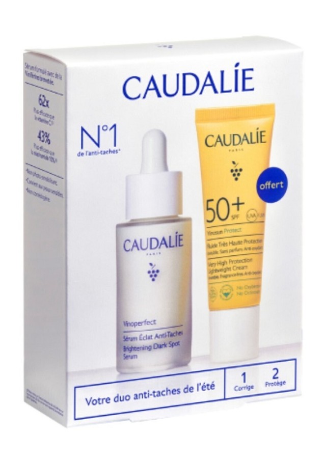 Caudalie Vinoperfect Radiance Serum Ορός Κατά των Πανάδων 30ml & Δώρο Vinosun Ocean Protect Fluide SPF50+ 20ml