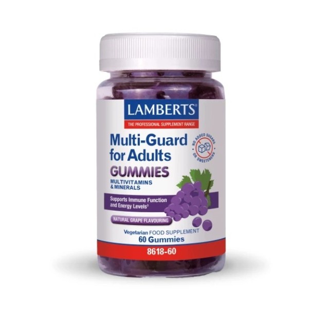 Lamberts Multi-Guard for Adults Πολυβιταμίνες για Ενήλικες 60 Ζελεδάκια