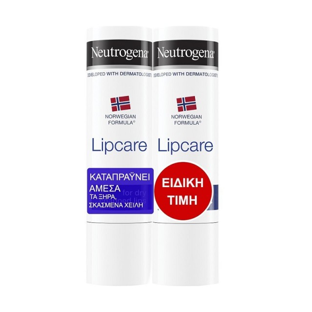 Neutrogena Norwegian Formula Lip Stick Ενυδατικό Stick Χειλιών με spf5 2x4.8g