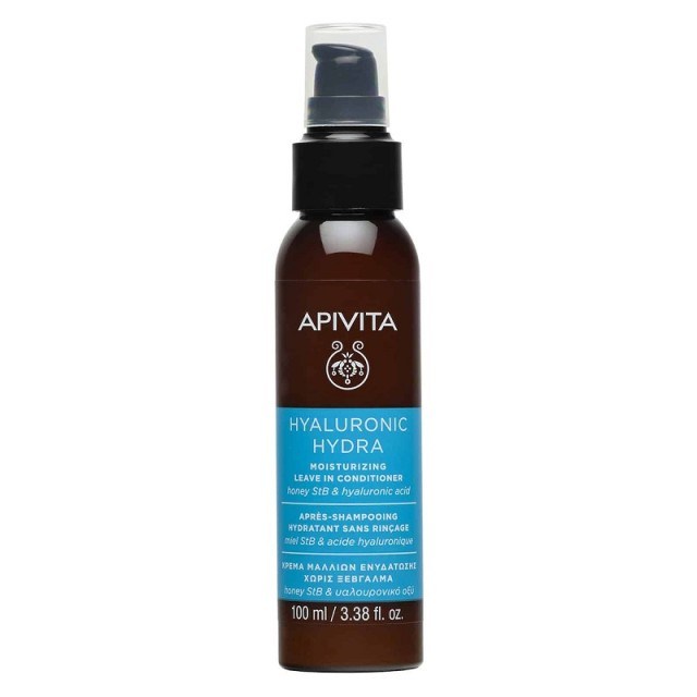 Apivita Hyaluronic Hydra Leave In Conditioner Κρέμα Μαλλιών Ενυδάτωσης Χωρίς Ξέβγαλμα 100ml