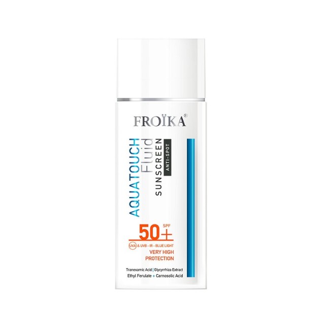 Froika Aquatouch Sunscreen Fluid Anti-Spot SPF50+ Λεπτόρρευστο Αντηλιακό Προσώπου Κατά των Κηλίδων 50ml