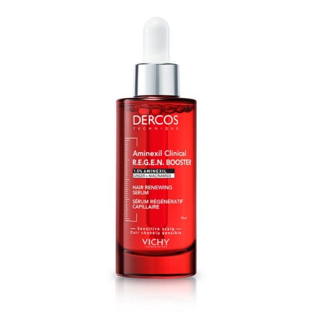 Vichy Dercos Aminexil Clinical R.E.G.E.N. Booster Ορός Ενδυνάμωσης Μαλλιών Ενάντια στη Τριχόπτωση 90ml